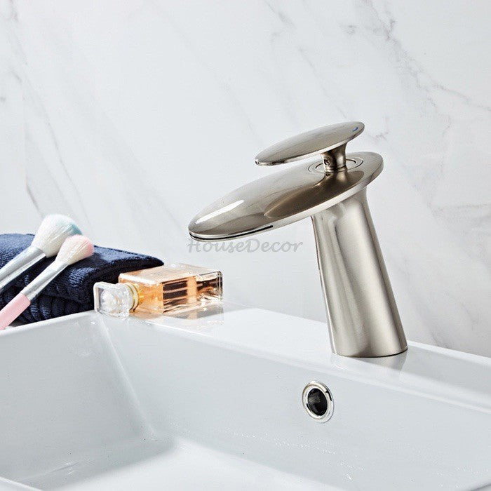 Modern bath shower mixer tap waterfall spout additional view