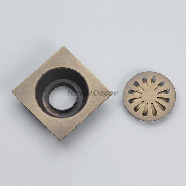 Brass shower drain detailed product view detail view