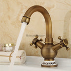 Antique Brass bath shower mixer tap swivel spout additional view