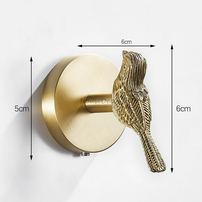 Brass robe hook wall mounted design additional view