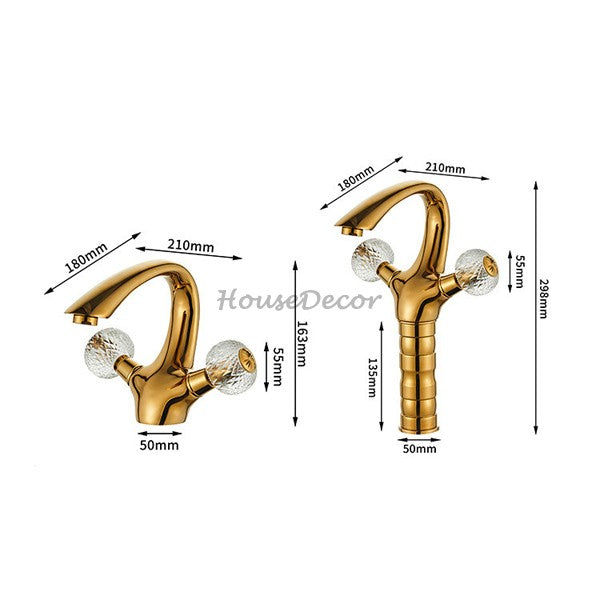 Gold bath shower mixer tap swivel spout additional view