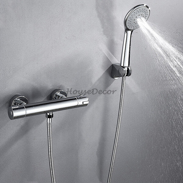 Modern bath shower mixer tap wall mounted design detail view