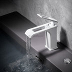 Modern bath shower mixer tap waterfall spout main view