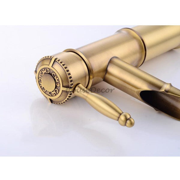 Modern bathroom basin mixer tap detailed product view additional view