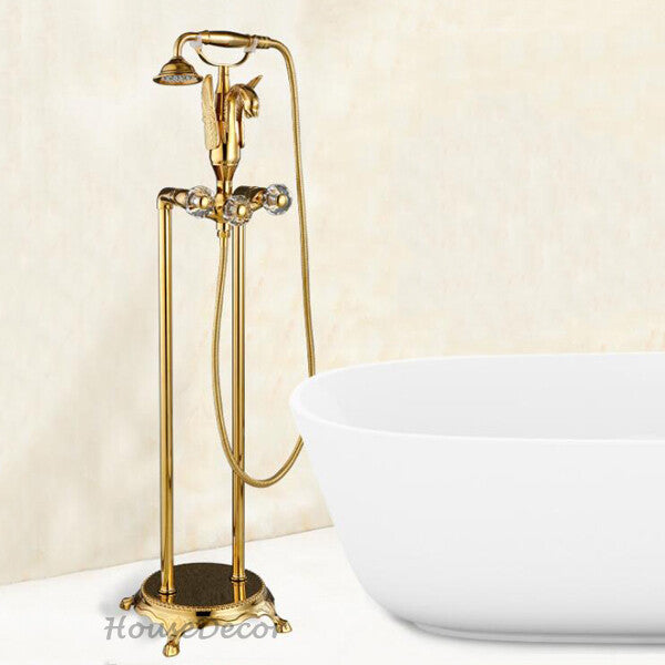 Modern bath shower mixer tap floor mounted design main view