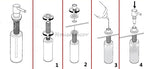 Brass Stainless Steel kitchen sink mixer tap detailed product view additional view