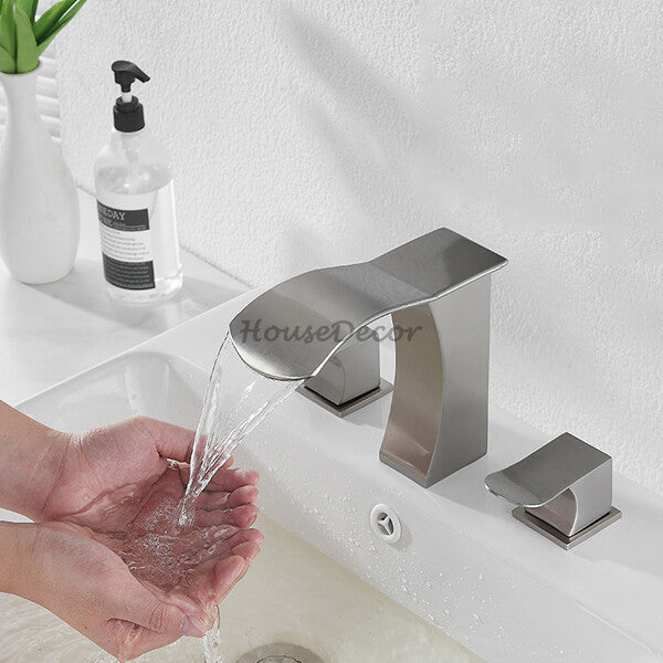 Modern bath shower mixer tap waterfall spout additional view