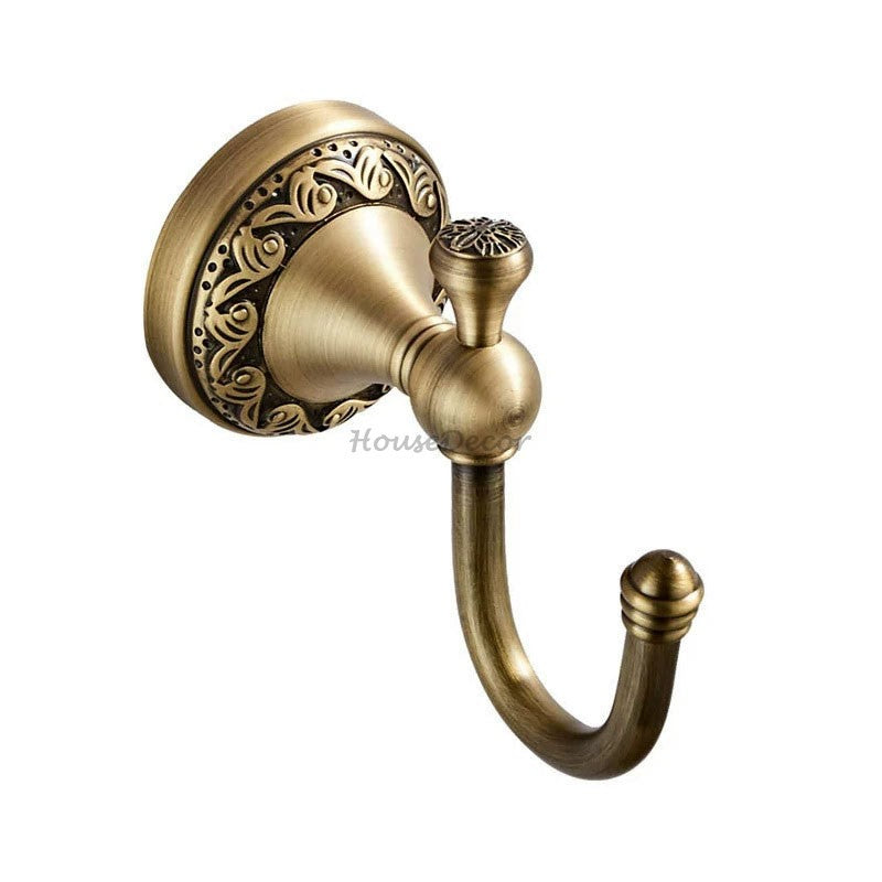 Antique Brass towel rack detailed product view detail view