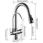 Modern kitchen sink mixer tap pull out spray additional view