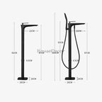 Modern bath shower mixer tap handheld shower set additional view