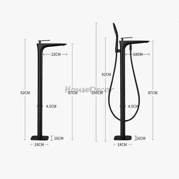 Modern bath shower mixer tap handheld shower set additional view
