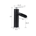 Modern bath shower mixer tap waterfall spout additional view