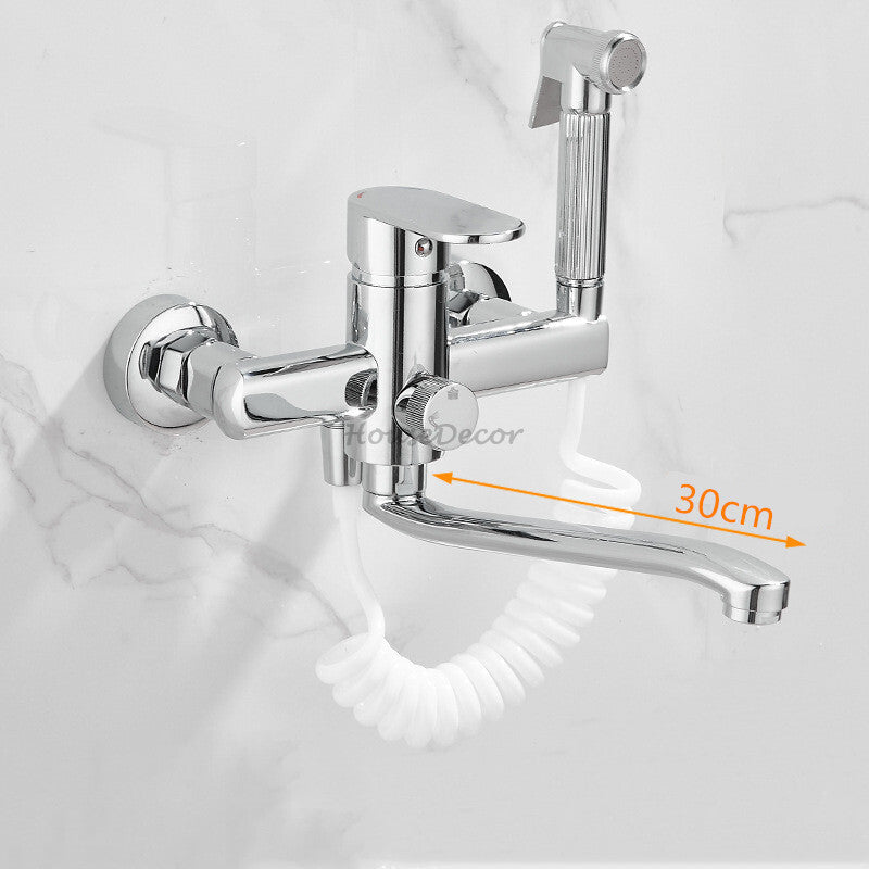 Modern bath shower mixer tap swivel spout additional view