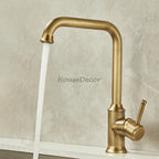 Modern kitchen sink mixer tap swivel spout additional view
