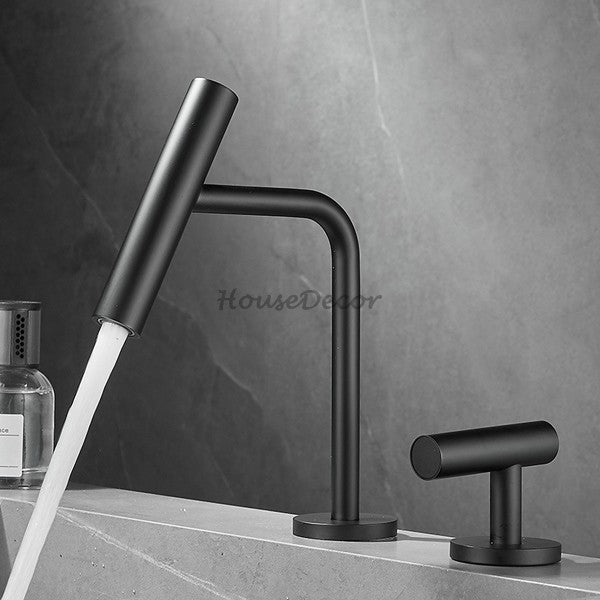 Modern bath shower mixer tap single lever control detail view