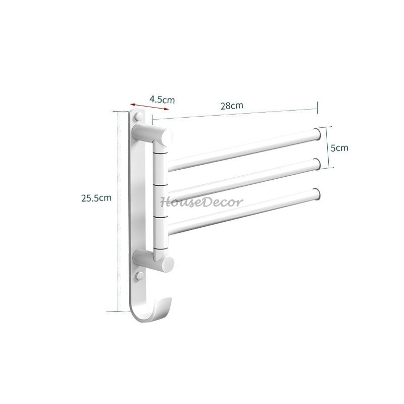 Modern Brass towel rack swivel spout additional view