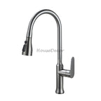 Modern kitchen sink mixer tap pull out spray main view