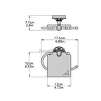Black toilet paper holder detailed product view additional view