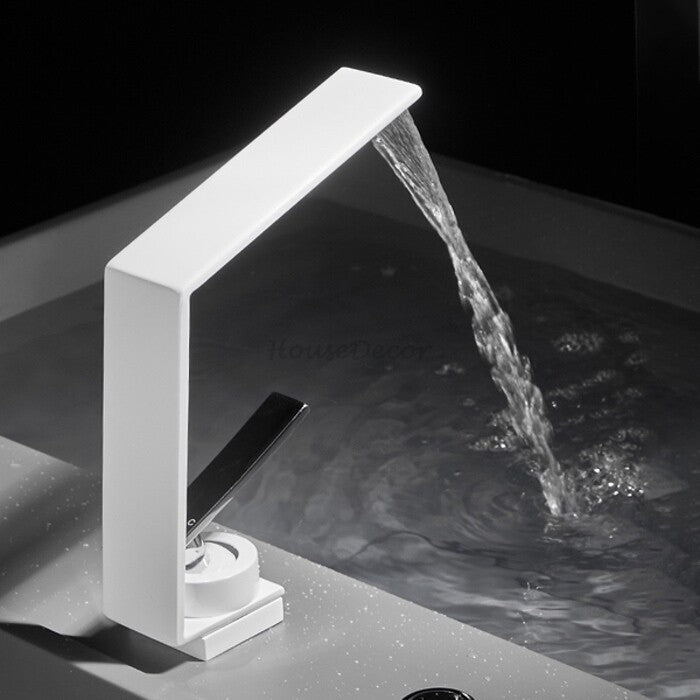 Modern bath shower mixer tap waterfall spout additional view