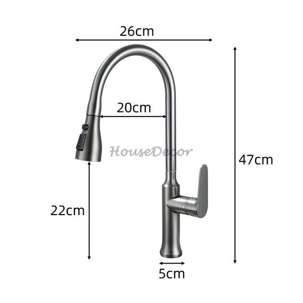Modern kitchen sink mixer tap pull out spray additional view