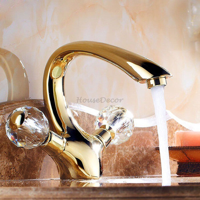 Gold bath shower mixer tap detailed product view main view