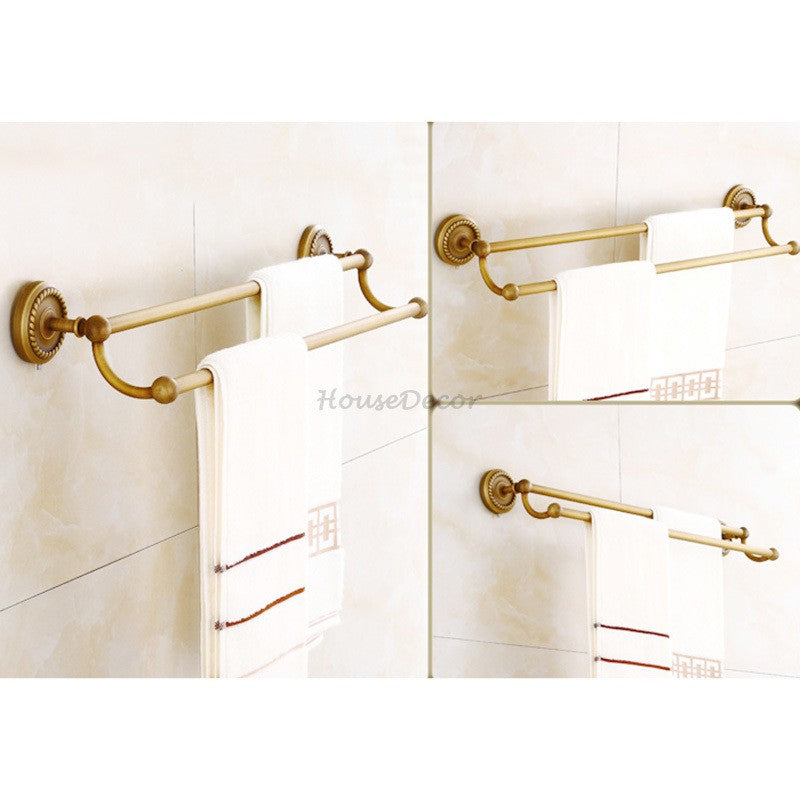 Antique Brass toilet paper holder detailed product view additional view