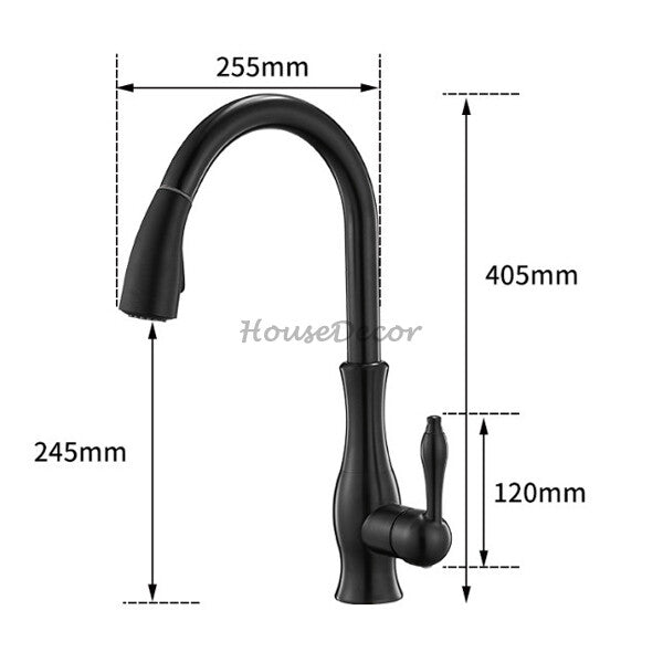 Modern kitchen sink mixer tap pull out spray additional view