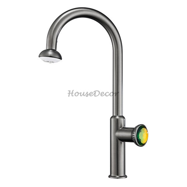 Modern kitchen sink mixer tap pull out spray main view