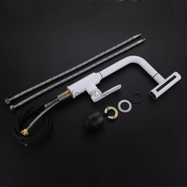 Modern kitchen sink mixer tap swivel spout additional view