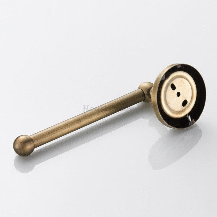 Antique Brass toilet paper holder detailed product view additional view
