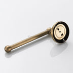 Antique Brass toilet paper holder detailed product view additional view