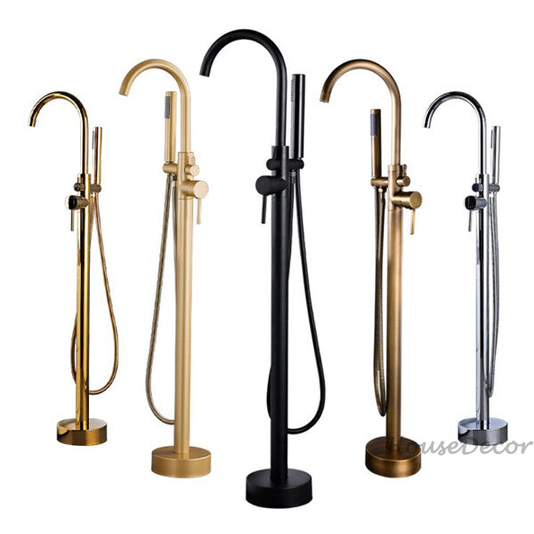 Modern bath shower mixer tap handheld shower set main view