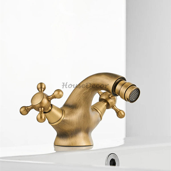 Modern bath shower mixer tap dual handle control additional view