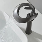 Modern bath shower mixer tap waterfall spout additional view