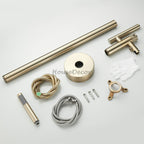 Modern bath shower mixer tap handheld shower set additional view
