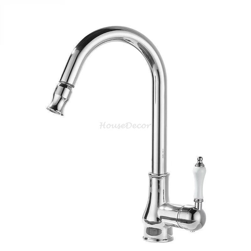 Modern kitchen sink mixer tap pull out spray additional view