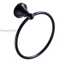 Black towel ring wall mounted design main view