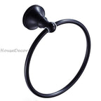 Black towel ring wall mounted design main view