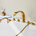 Modern bath shower mixer tap pull out spray main view