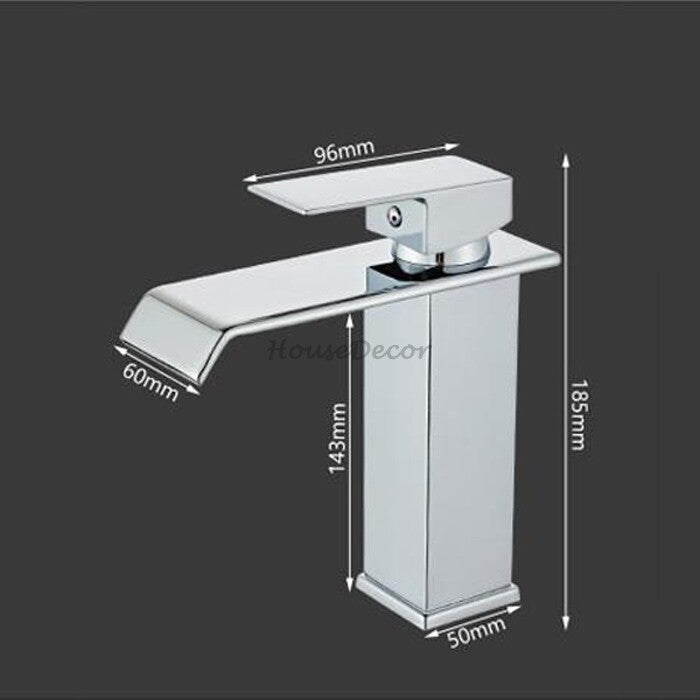 Modern bath shower mixer tap waterfall spout additional view