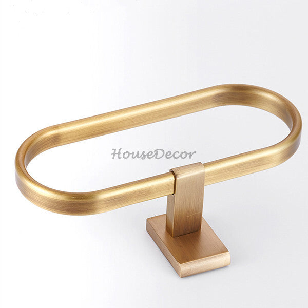 Modern Brass towel ring detailed product view additional view