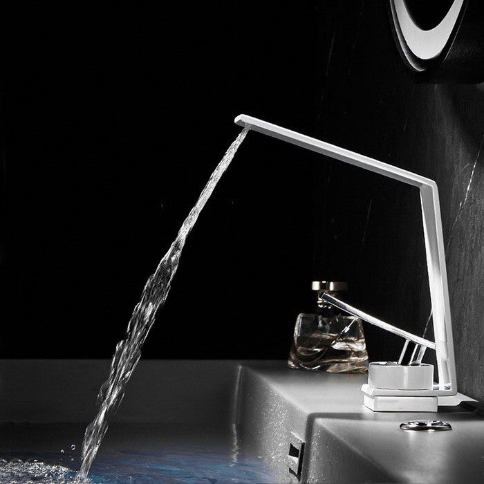 Modern bath shower mixer tap waterfall spout additional view