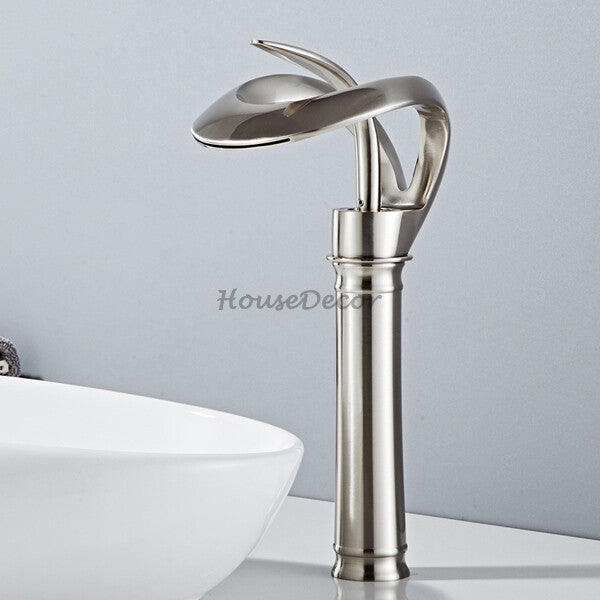 Modern bath shower mixer tap waterfall spout additional view