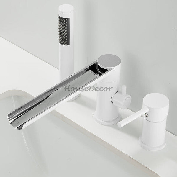 Modern bath shower mixer tap waterfall spout additional view