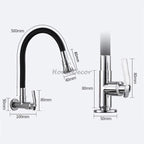 Modern kitchen sink mixer tap swivel spout additional view