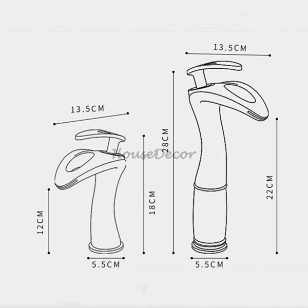Modern bath shower mixer tap waterfall spout additional view