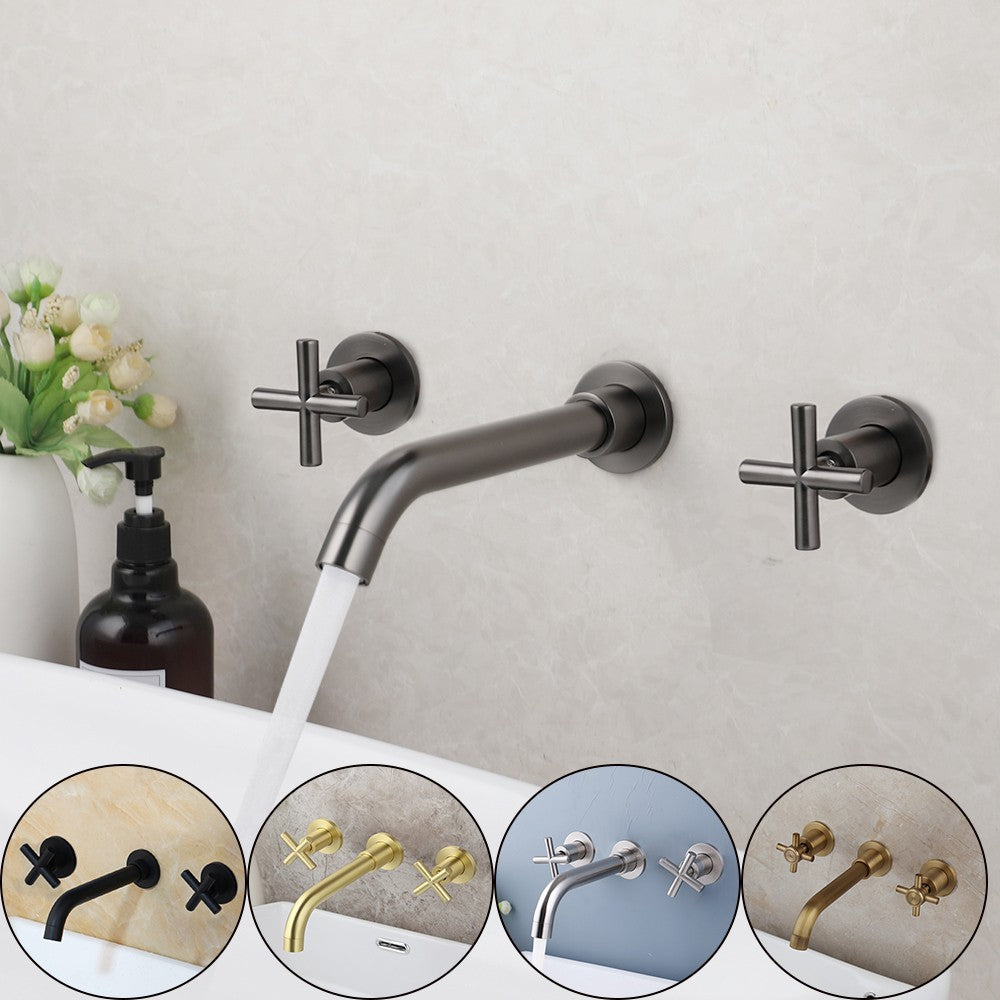 Brass bath shower mixer tap wall mounted design main view