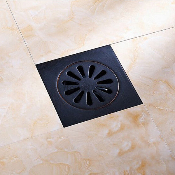 Black Brass shower drain detailed product view main view