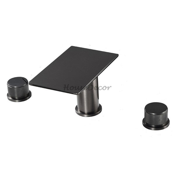 Modern bath shower mixer tap waterfall spout main view