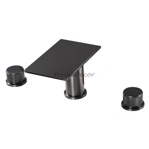 Modern bath shower mixer tap waterfall spout main view
